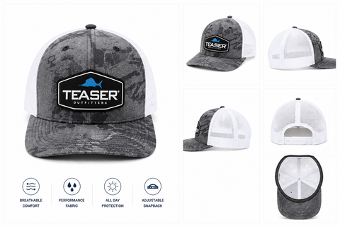 Teaser Custom Hat - Grey Hexagon