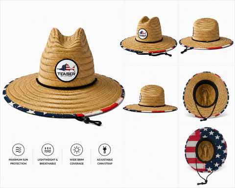 Teaser Custom Straw Hat - American Series