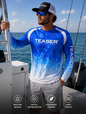 Teaser Offshore Mahi Skins Blue Long Sleeve
