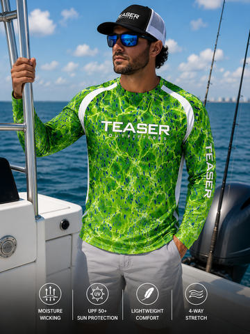 Teaser Offshore Mahi Skins Green Long Sleeve