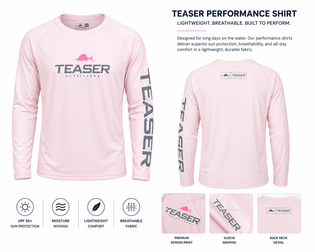 Teaser Coastal Pink/Pink Fish Long Sleeve