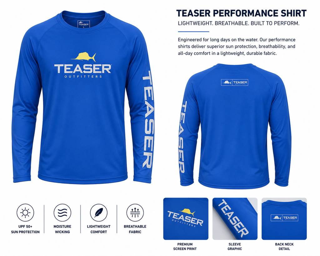 Teaser Coastal Blue Long Sleeve - Grey/Yellow