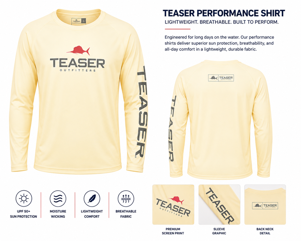 Teaser Coastal Yellow Long Sleeve - Grey/Red