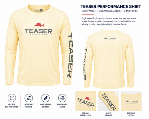 Teaser Coastal Yellow Long Sleeve - Grey/Red