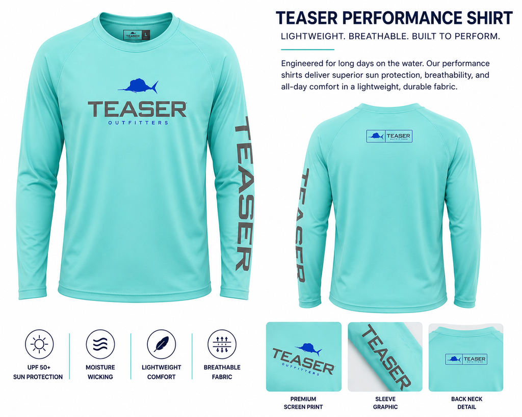 Teaser Coastal Teal Long Sleeve - Grey/Blue