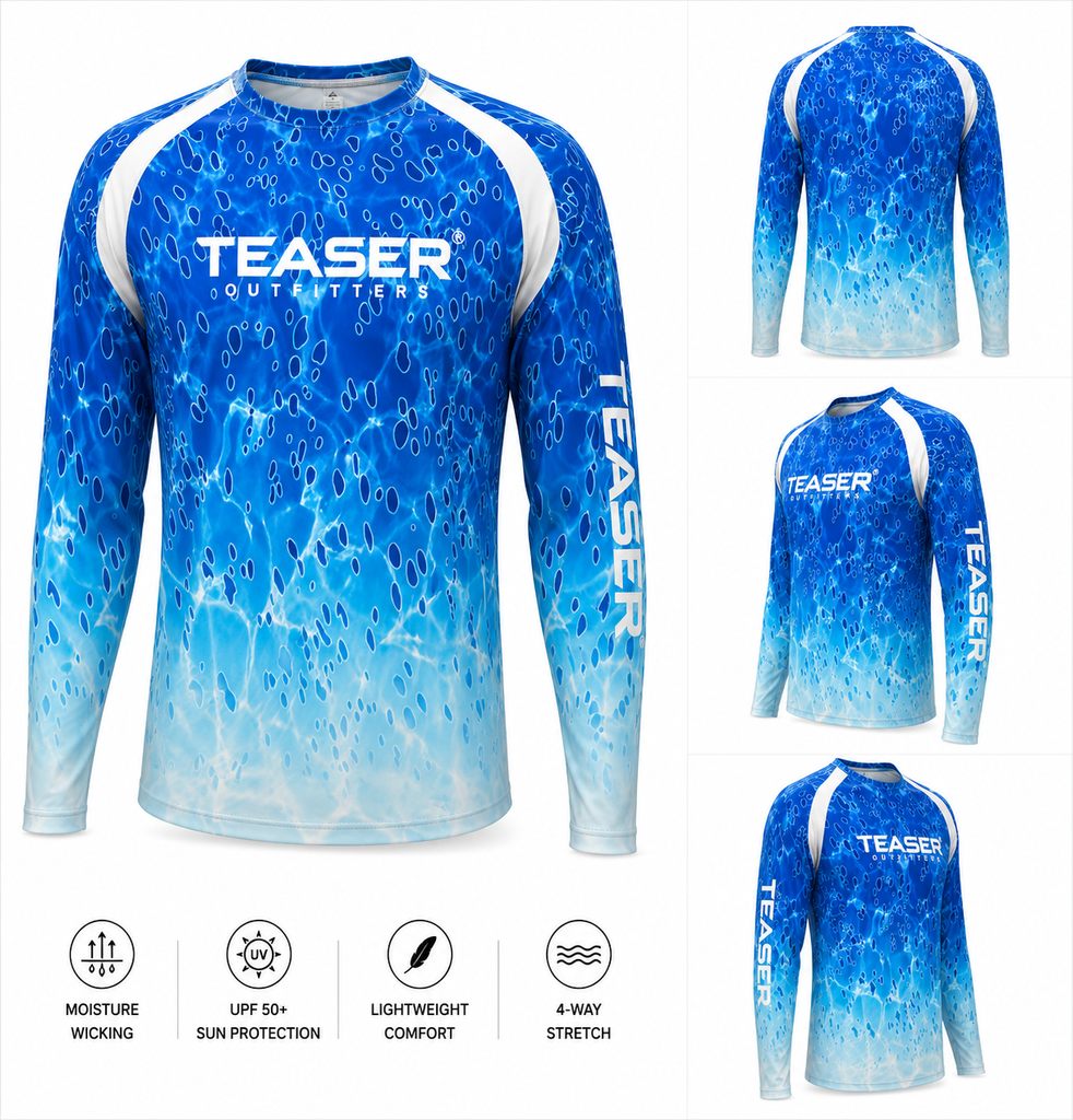 Teaser Offshore Mahi Skins Blue Long Sleeve