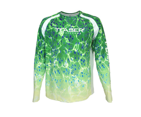 Teaser Offshore Mahi Skins Green Long Sleeve