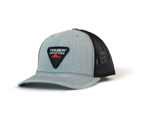 Teaser Custom Hat - Grey Embroidered Patch