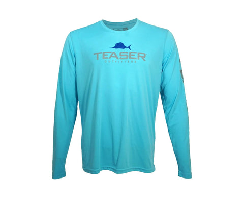 Teaser Coastal Teal Long Sleeve - Grey/Blue