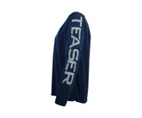 Teaser Coastal Navy Long Sleeve - Grey/Neon Green Logo