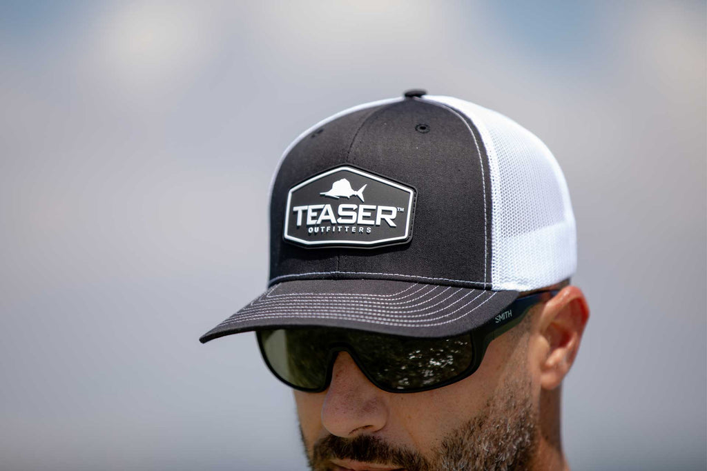 Teaser Custom Hat - Black-White / Hex Patch – Teaser Outfitters